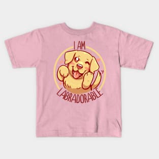 I am Labradorable - Golden Labrador Kids T-Shirt